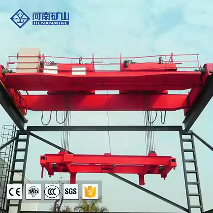 Industrial Twin Trolley Hook Crane for warehouse material handling