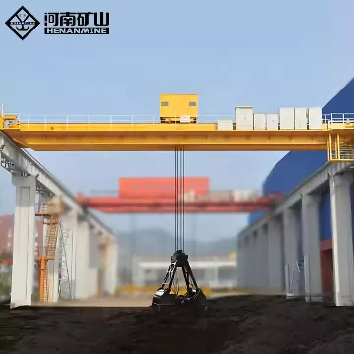 Industrial Grab Bucket Bridge Crane