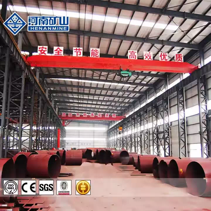 Industrial Grab Crane with single girder for warehouses