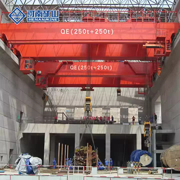 Dual Hook Overhead Crane with anti-sway and overload protection