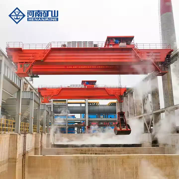 Material Grab Double Girder EOT Crane