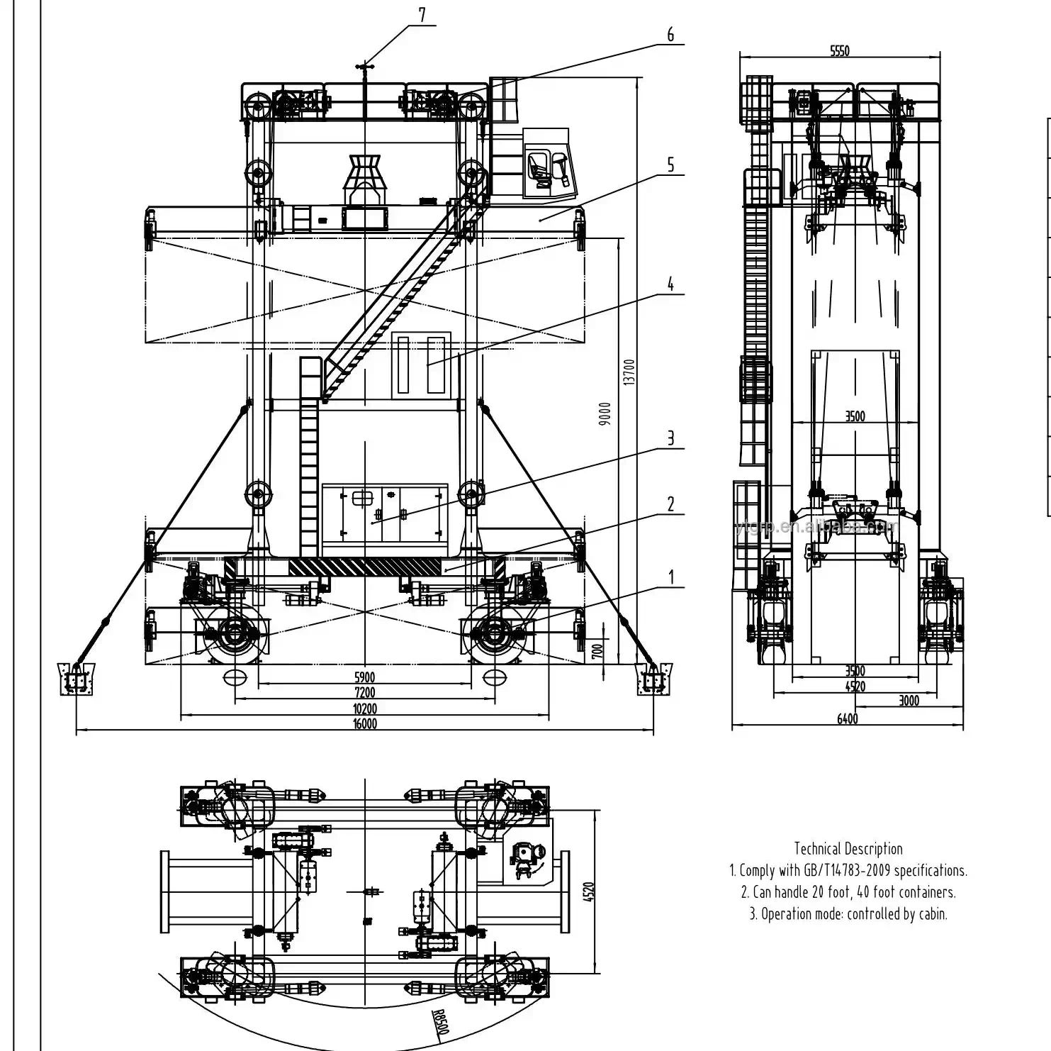 Heavy-Duty Straddle Carrier Launcher