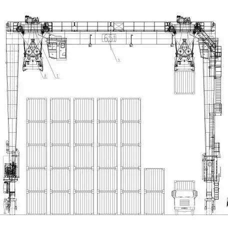 Mobile Rubber Tyre Gantry Crane