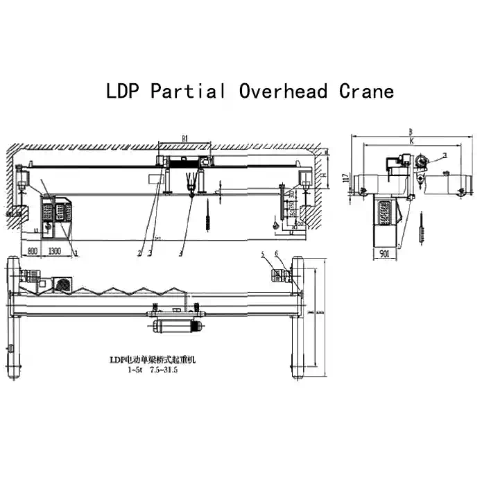 Suspended Monorail Crane System