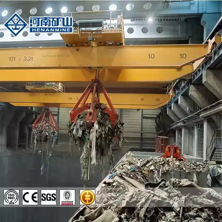 Scrap Handling Magnet Grab Crane