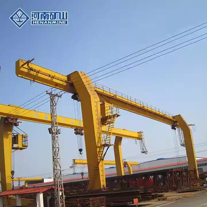 Portable L-Type 1 Ton Single Girder Crane with Hoist for Outdoor Use
